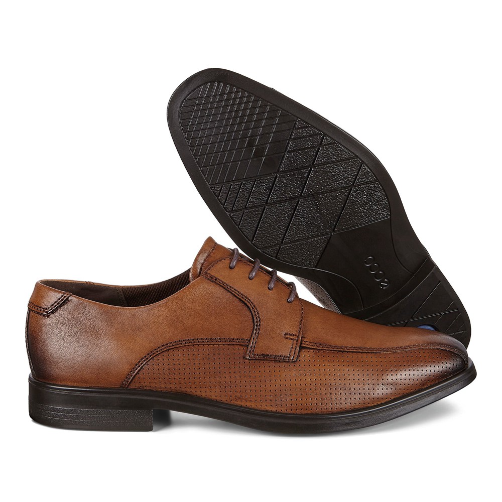 ECCO Mens Dress Shoes Brown - Melbourne - WUP-160598